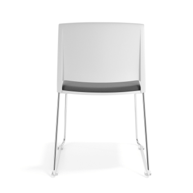 silla confidente blanco gris sin brazos tapizada tela sin brazos 4
