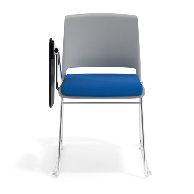 silla con pala gris azul con pala de escritura tapizada tela sin brazos 6