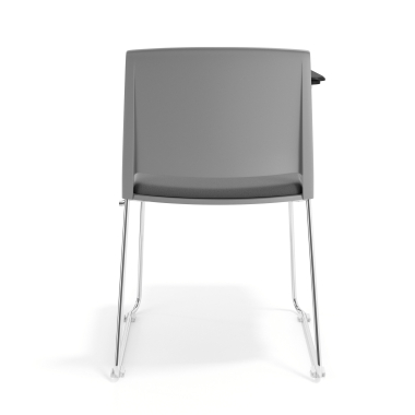 silla con pala gris gris con pala de escritura tapizada tela sin brazos 4