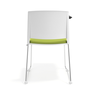 silla con pala blanco verde con pala de escritura tapizada tela sin brazos 4