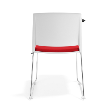 silla con pala blanco rojo con pala de escritura tapizada tela sin brazos 4