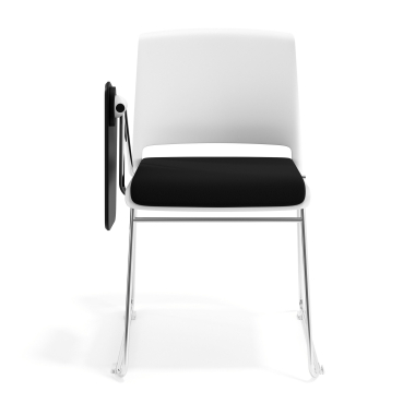 silla con pala blanco negro con pala de escritura tapizada tela sin brazos 6