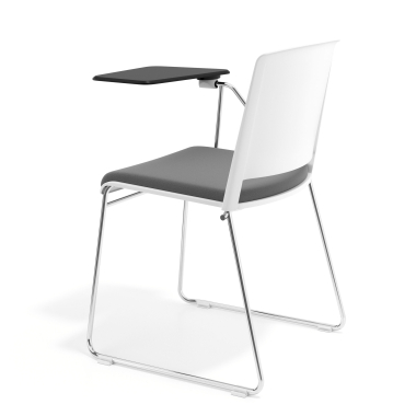 silla con pala blanco gris con pala de escritura tapizada tela sin brazos 5