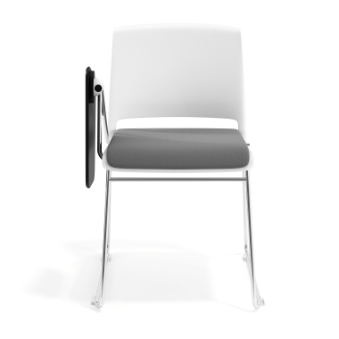 silla con pala blanco gris con pala de escritura tapizada tela sin brazos 6