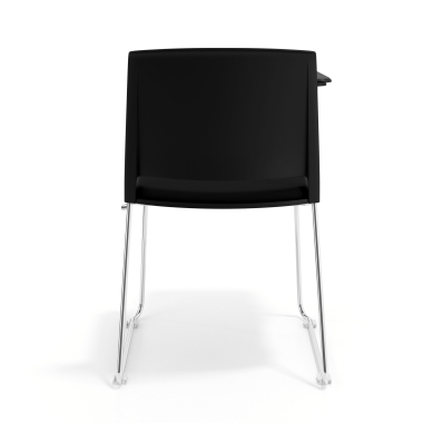 silla con pala negro negro con pala de escritura tapizada tela sin brazos 4