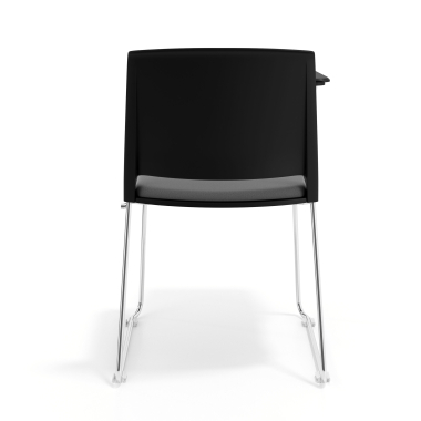 silla con pala negro gris con pala de escritura tapizada tela sin brazos 4