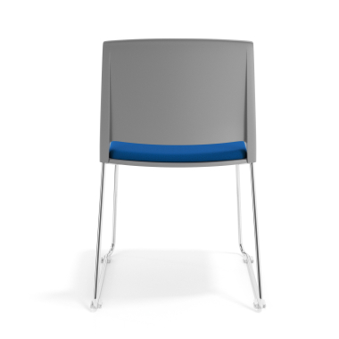 silla confidente gris azul sin brazos tapizada tela sin brazos 4