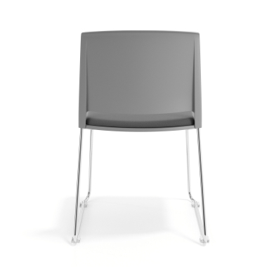 silla confidente gris gris sin brazos tapizada tela sin brazos 4