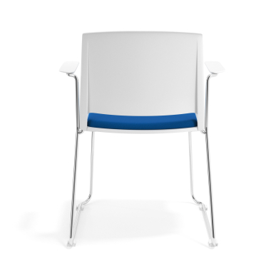 silla confidente blanco azul con brazos tapizada tela sin brazos 4