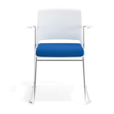 silla confidente blanco azul con brazos tapizada tela sin brazos 6