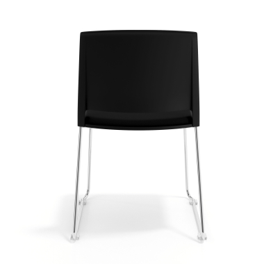 silla confidente negro negro sin brazos tapizada tela sin brazos 4