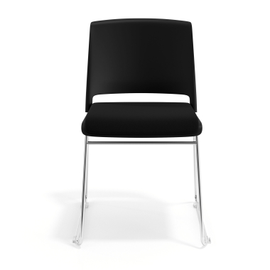 silla confidente negro negro sin brazos tapizada tela sin brazos 6