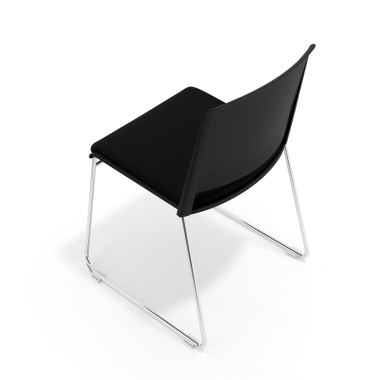 silla confidente negro negro sin brazos tapizada tela sin brazos 7