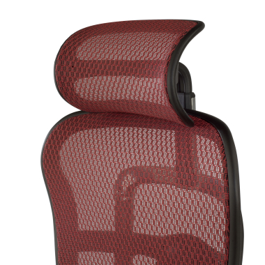 silla ergonomica rojo estructura negra red malla brazos regulables 5d reposacabezas 8