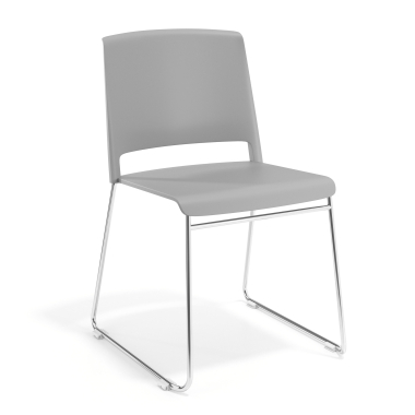 silla confidente gris bez podlokietnikow tela sin brazos 1