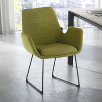 Silla Confidente Glamm, Patin, estructura de acero