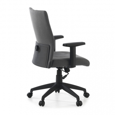 silla giratoria gris kobe tela brazos fijos soporte lumbar 7