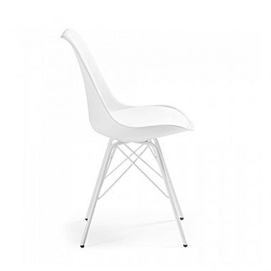 silla confidente blanco silla pata metalica plastico sin brazos 3