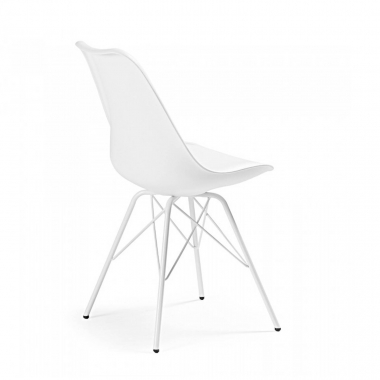 silla confidente blanco silla pata metalica plastico sin brazos 6