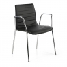 Silla de reuniones Alisa, Giratoria 360º, Ecopiel 210852 - (Outlet)