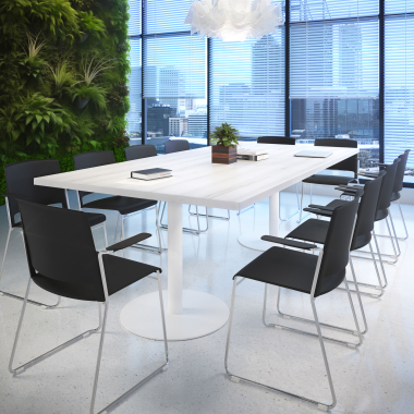 silla confidente negro con brazos tela brazos fijos 2