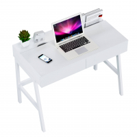 Mesa de escritorio con cajones Gloss, blanco 210241 - (Outlet)