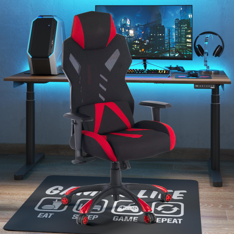 Silla Gamer Fenix, red transpirable, brazos 1D 210244 - (Outlet)