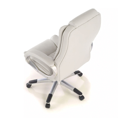 sillon de oficina blanco baviera piel sintetica brazos tapizados 6