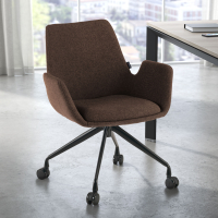 Silla Giratoria Glamm, estructura con ruedas