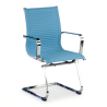 Sillón Confidente de Oficina Brenton, estructura negra, ecopiel