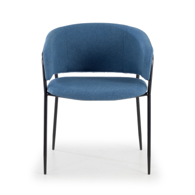 silla confidente azul margot tela brazos fijos 3