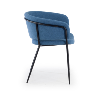 silla confidente azul margot tela brazos fijos 4