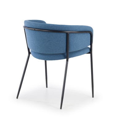 silla confidente azul margot tela brazos fijos 5