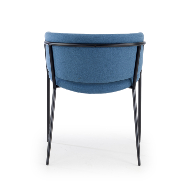 silla confidente azul margot tela brazos fijos 6