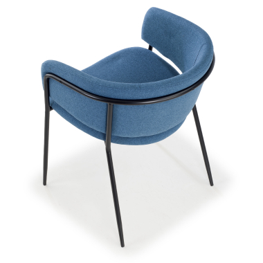 silla confidente azul margot tela brazos fijos 7