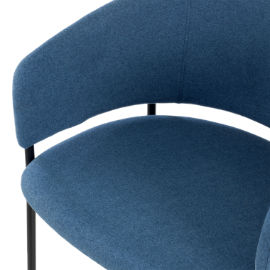 silla confidente azul margot tela brazos fijos 8