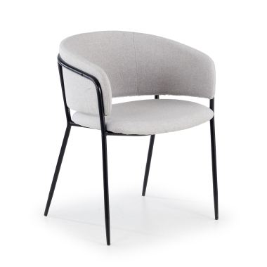silla confidente gris margot tela brazos fijos 1
