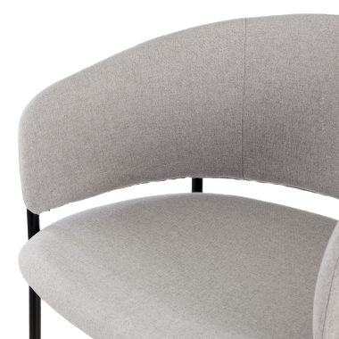 silla confidente gris margot tela brazos fijos 8