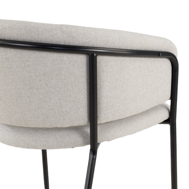 silla confidente gris margot tela brazos fijos 9