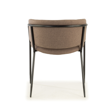 silla confidente marron margot tela brazos fijos 6