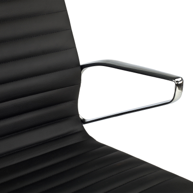 sillon de direccion negro respaldo alto piel natura piel natural brazos fijos 9