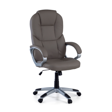 sillon de oficina gris kiel piel sintetica brazos tapizados 1