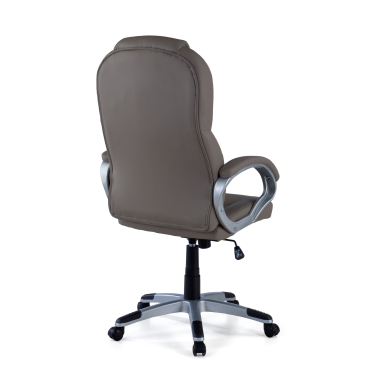 sillon de oficina gris kiel piel sintetica brazos tapizados 5