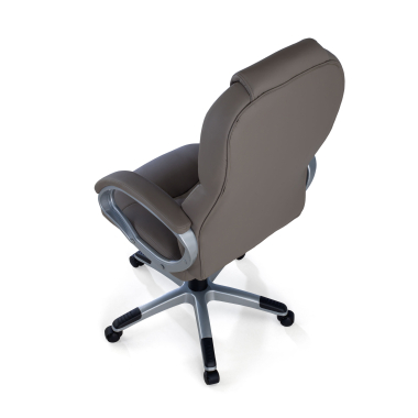 sillon de oficina gris kiel piel sintetica brazos tapizados 7