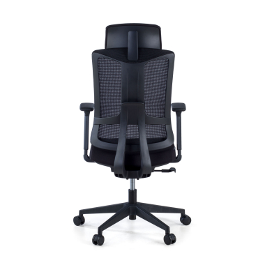 silla ergonomica negro estructura negra malla brazos regulables 3d soporte lumbar reposacabezas 6