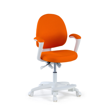 silla de escritorio infantil naranja mickey tela brazos fijos 1