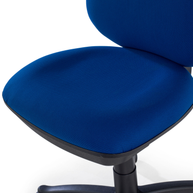 silla de oficina azul sin brazos tela sin brazos 10