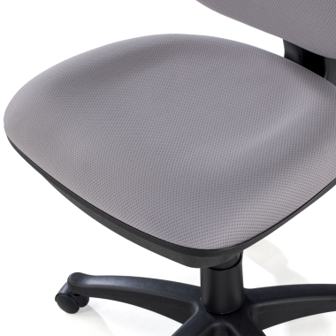 silla de oficina gris sin brazos tela sin brazos 10