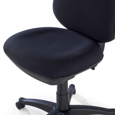 silla de oficina negro sin brazos tela sin brazos 9