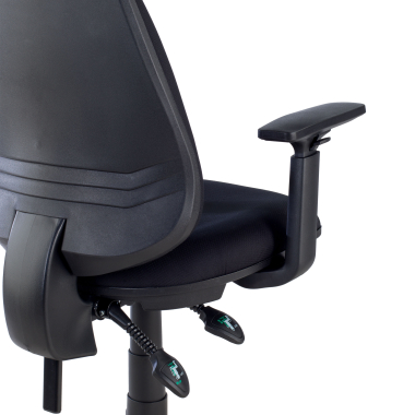 silla de oficina negro con brazos tela brazos regulables 1d 6